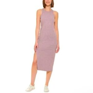 Calvin Klein Performance Side-Slit Tank Dress - Stardust S Size NWT